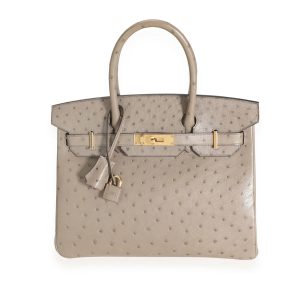 Hermès Birkin  30 Gris Tourterelle 81 Ostrich 2018 C