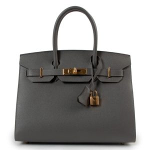 Hermès Birkin Sellier 30 Gris Meyer 0L Epsom 2022 U