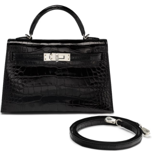 Hermès Kelly HSS & Sellier & Verso 20 Black 89 Alligator Shiny 2024 W