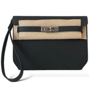 Hermès Kelly Depeche Black 89 Togo 2024 W