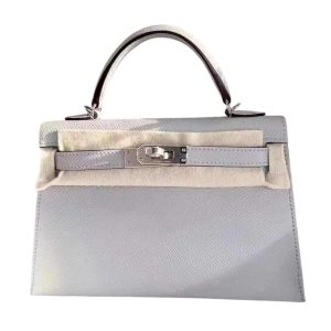 Hermès Kelly Sellier 20 Blue Glacier 8U Epsom 2023 B