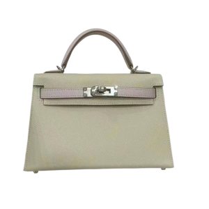 Hermès Kelly Bicolor & HSS & Sellier 20 Craie  10, Mauve Pale 09 Epsom 2024 W