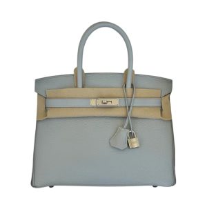 Hermès Birkin  30 Blue Pale 5A Togo 2014 R