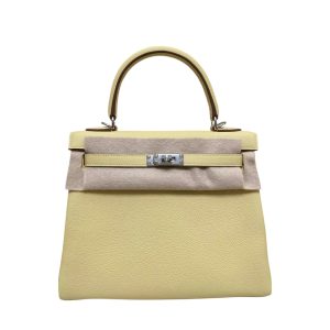 Hermès Kelly  25 Jaune Poussin 1Z Togo 2024 W