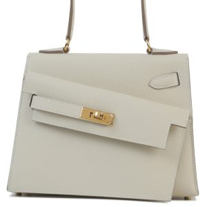 Hermès Kelly En Desordre & Sellier 20 Craie  10 Epsom 2023 B