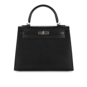 Hermès Kelly  25 Black 89 Chèvre Chamkila 2024 W