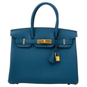 Hermès Birkin  30 Blue Cobalt 7C Togo 2016 X
