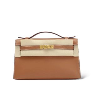 Hermès Kelly Pochette Gold 37 Swift 2024 W