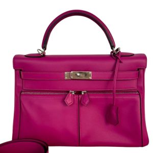 Hermès Kelly Lakis 32 Fuchsia Pink 5J Swift 2018 C
