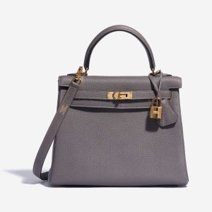 Hermès Kelly  25 Gris Etain 8F Togo 2021 Z