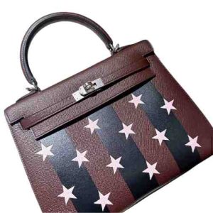 Hermès Kelly Sellier 25 Black 89, Rouge Casaque Q5, White 01 Epsom, Swift 2024 W