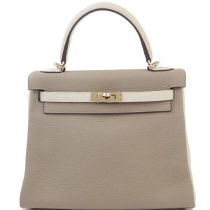 Hermès Kelly HSS & Bicolor 28 Craie  10, Gris Tourterelle 81 Togo 2018 C