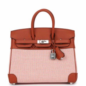 Hermès Birkin Quadrille & Sellier 30 Terre Battue R1 Toile, Swift 2021 Z