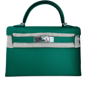 Hermès Kelly Sellier 20 Vert Vertigo U4 Epsom 2024 W