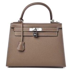 Hermès Kelly Sellier 28 Etoupe  18 Epsom 2023 B