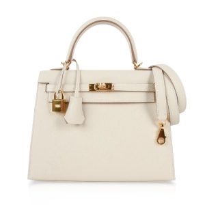 Hermès Kelly Sellier 25 Craie  10 Epsom 2024 W