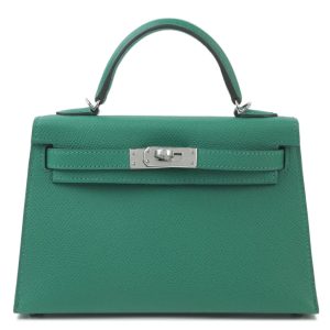 Hermès Kelly Sellier 20 Vert Vertigo U4 Epsom 2024 W