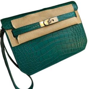 Hermès Kelly Depeche Vert Malachite Z6 Alligator Matt 2024 W