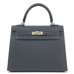 Hermès Kelly Sellier 25 Gris Misty H0 Epsom 2024 W