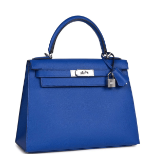 Hermès Kelly Sellier 28 Blue Royale 08 Epsom 2023 B