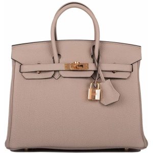 Hermès Birkin  25 Gris Tourterelle 81 Togo 2018 C
