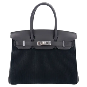 Hermès Birkin Côte à Côte 30 Black 89 Tuffetage, Swift 2022 U