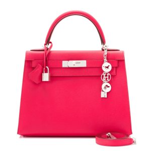 Hermès Kelly Sellier 28 Rose Extreme I6 Epsom 2019 D