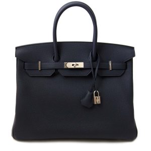 Hermès Birkin  35 Blue Nuit 2Z Togo 2017 A