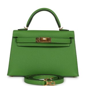 Hermès Kelly Sellier 20 Vert Yucca A8 Epsom 2024 B