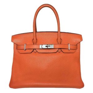 Hermès Birkin  30 Orange Feu 9J Togo 2011