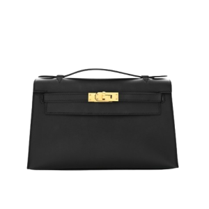 Hermès Kelly Pochette Black 89 Swift 2024 W