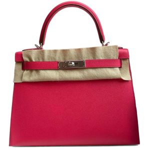 Hermès Kelly Sellier 28 Rose Extreme I6 Epsom 2019 D