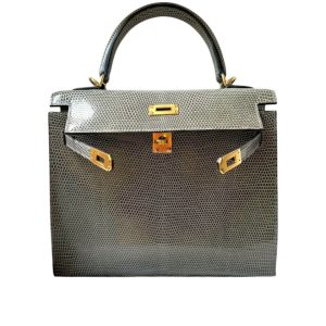 Hermès Kelly  25 Gris Fonce 84 Lizard 2024 W