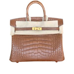 Hermès Birkin  25 Alezan 3G Alligator Matt 2024 W