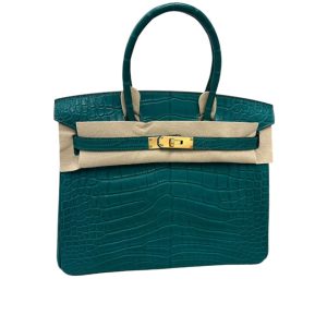 Hermès Birkin  30 Vert Malachite Z6 Alligator Matt 2017 A