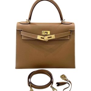 Hermès Kelly Sellier 28 Gold 37 Epsom 2012 P