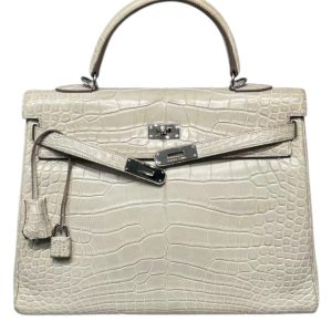 Hermès Kelly  35 Beton 8L Alligator Matt 2013 Q