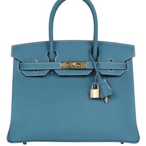 Hermès Birkin  30 Blue Jean  75 Epsom 2024 W