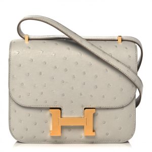 Hermès Constance  24 Gris Pearl 80 Ostrich 2021 Z