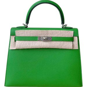 Hermès Kelly Sellier 25 Vert Yucca A8 Epsom 2024 B