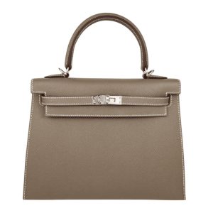 Hermès Kelly Sellier 25 Etoupe  18 Epsom 2024 W