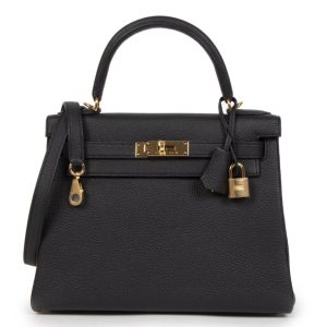 Hermès Kelly  28 Black 89 Togo 2024 W