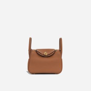 Hermès Lindy  Mini Gold 37 Clemence 2024 W