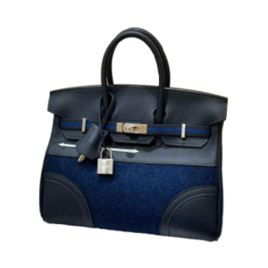 Hermès Birkin Go Team 25 Blue France 71, Blue Nuit 2Z, Caban 3Y, New White 0U Swift, Feutre 2024 W