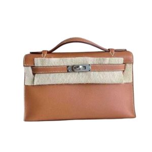 Hermès Kelly Pochette & Sellier Gold 37 Swift 2024 W