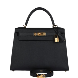 Hermès Kelly Sellier 28 Black 89 Epsom 2024 W