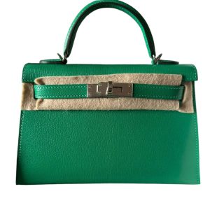 Hermès Kelly Sellier 20 Vert Menth 6W Chèvre Chamkila 2024 W