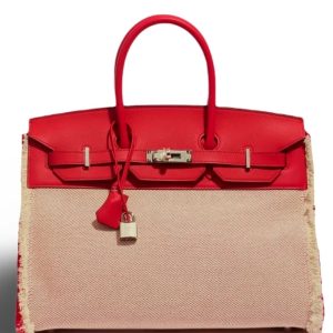 Hermès Birkin Fray Fray 35 Rouge Coeur S3 Swift 2021 Z