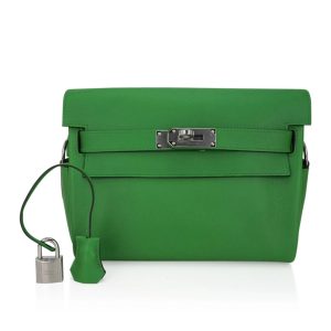 Hermès Kelly Messenger Vert Yucca A8 Evercolor 2024 W