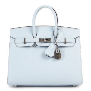Hermès Birkin Sellier 25 Blue Brume T0 Epsom 2021 Z